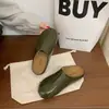 Zapatillas de Media Pantufla con Punta Francesa para Mujer Moda Verano Nuevo Suela Suave Estilo Coreano Zapatos Planos Mocasines Perezosos Birkenstocks