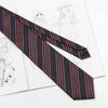 Corbata Jk Estilo Universitario Corbata Rayada Japonesa Accesorio para Camisa de Uniforme Material Escolar Atada a Mano Azul Oscuro Básica Versátil