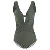 Traje de baño sexy de una pieza adelgazante estilo coreano con realce para busto pequeño, para mujer, busto grande, celebridad de internet, vacaciones, traje de baño para playa, aguas termales