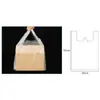 Bolsa de Plástico Blanca Bolsa Transparente Bolsa de Embalaje Engrosada Bolsa Roja Tipo Chaleco Producto Supermercado Para Llevar Desechable