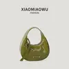 Bolsa de Axila Crescent Retro Coreana Estilosa para Trabalhador de Escritório Tendência da Moda Novo Modelo Bolsa de Mão Feminina Nicho Sensação de Luxo