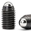 Grau 12.9 hexágono soquete posicionamento talão parafuso cabeça esférica mola êmbolo de vidro talão conjunto medidor parafuso M3 / M4 / M5