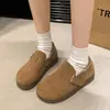 Zapatos de felpa cálidos sin cordones para perezosos, zapatos de algodón tipo frijol para mujer 2026 Otoño/Invierno Nuevos Más Vendidos Suela Gruesa Completamente Cubiertos Zapatos Birkenstock
