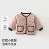 Jaqueta de Algodão Infantil Roupa Externa Versátil Outono Bebê Acolchoada Espessada Quente Roupas de Algodão Unissex Bebê Estilo Outono/Inverno Casaco de Algodão