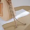 Bolsa con Nudo de Botón de Moda Creativa Colgante Nicho Versátil Accesorio de Bolsa de Cuerda de Nylon Tejida a Mano Colgante para Teléfono