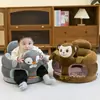 Sofá Pequeño Infantil Esponja Asiento de Aprendizaje Taburete Bebé Aprendizaje Anticaídas y Antigolpes Dibujos Animados Bebé Tatami