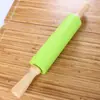 Rodillo de Silicona de 38 cm con Mango de Madera Maciza Rodillo Antiadherente para Alimentos Harina Palo Martillo Palo para Empanadillas Herramienta para Hornear