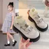Zapatos de Princesa para Niñas 2026 Primavera y Otoño Nuevos Zapatos de Cuero para Niños Mayores, Zapatos Mary Jane, Mocasines Estilo Universitario para Estudiantes