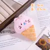 Colgante de Peluche de Helado Verano Muñeco Lindo de Cono Adorno Colgante Dibujo Animado Femenino Decoración de Empaque Llavero