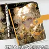 Novo Álbum de Cartões A5 com Folhas Soltas Menina Bonita Cor Dourada Edição Laser Álbum Colecionável Caderno de Couro Destacável Anime para Estudantes