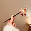 Nuevo Pasador de Borla Antigua Estilo Chino, Pequeño Regalo para Fiestas en el Jardín, Accesorio para el Cabello Hanfu de Primavera y Verano, Pasador de Aleación Floral Estilo Chino