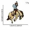 Patches bordados coloridos contrastantes em estilo western, cacto, cabeça de touro, patches de bota de cowboy, emblemas bordados, acessórios para vestuário