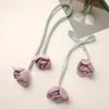 Fita Longa Doce e Suave Coreana Rosa Bilateral Grampo de Cabelo DIY para Menina Alça para Rabo de Cavalo Trançado Acessórios para Roupas e Chapéus