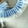 Acessórios de Renda com Acabamento em Tela e Patchwork Xadrez para Decoração 3D de Boneca, Animal de Estimação, Roupas Lolita e Decoração de Saia