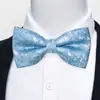 Estoque Pronto do Fabricante Gravata Borboleta Jacquard Formal Masculina para Negócios, Casamento, Festa, Gravata Borboleta Floral de Poliéster em Forma de Seta