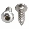 En Stock Tornillos Autorroscantes de Cabeza Redonda con Hexágono Interior de Acero Inoxidable 304 M1.4~M10 Tornillos Autorroscantes de Cabeza Plana con Hexágono Interior