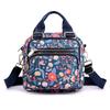 Bolsa de Ombro Oxford Bolsa Crossbody Mochila Feminina Floral Bolsa Feminina de Meia Idade e Idosa Bolsa de Ombro Bolsa de Mãe Casual Fashion
