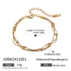 Jieding Pulsera de Dedo de Acero Inoxidable Europea y Americana Anillo de Lujo Ligero de Gama Alta Anillos de Diseño de Nicho para Mujer Joyería de Acero de Titanio