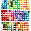 Pegatinas Codificadas por Color para Arte con Cuentas, Pegatinas de Colores Estilo Mard, 221 Pegatinas de Colores, Tarjeta de Colores de Tapas de Botella, Etiquetas Adhesivas de Almacenamiento