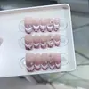Armadura de mão Naizi fita roxa diamante francês de alta qualidade olho de gato blush finalizado atacado adesivos de unha