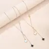 Moda Europea y Americana Nueva Simple Colgante de Concha y Trébol de Cuatro Hojas Cadena para Clavícula Exquisito Todo Fósforo Lujo Ligero Diseño de Nicho Collar