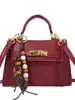 Bolsa Vintage de Nicho para Mulheres 2026 Elegante Bolsa Kelly de Retalhos em Camurça para o Dia a Dia Bolsa de Ombro Transversal