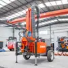 Exportar Pequena Máquina de Perfuração de Poços Pneumática 0m Máquina de Perfuração de Poços Domésticos Máquina de Perfuração Diesel Totalmente Automática Equipamento