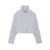 Ropa de Mujer al por Mayor Transfronteriza Otoño Estilo Europeo y Americano Nueva Ajustada Versátil Color Sólido Cuello Alto Cremallera Manga Larga Chaqueta Abrigo
