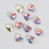 Cristal K9 Diamante Color Claro Coñac Rosa Fondo Puntiagudo Multifacético Súper Brillante Decoración de Diamante para Uñas Forma de Gota de Agua Cuadrado Corazón