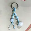 Llavero de pez burbuja de cerámica de Jingdezhen, amuleto para bolsa tejida, baratijas artísticas de puesto de mercado nocturno, accesorios al por mayor en stock