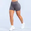 ZORA Pantalones cortos de yoga populares europeos y americanos DF totalmente mate para correr, deportes, fitness para mujer, pantalones cortos de yoga