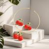 Conjunto de Colar e Brincos de Metal Transfronteiriço Europeu e Americano Amor Colar Feminino Luxo Leve Colar Sofisticado Joias Simples de Nicho Atacado