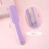 Lindo mini peine plegable de macarrón, peine portátil para el cabello, peine de dientes suaves de plástico para el hogar para estudiantes, peine con cojín de aire.