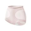Calzones Delgados Sin Costuras de Cintura Media Cubre Caderas para Mujer Entrepierna de Seda de Morera Transpirables y Cómodos Simples Ligeramente Moldeadores Control de Abdomen Ropa Interior para Mujer