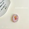 Patch de Tecido Fresco Estilo Floresta com Broche de Flor Bordado com Pérolas, Renda Fofa e Doce para Acessórios e Materiais de Bolsa DIY