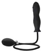 Tapón anal inflable de tres cuentas, cuentas anales extendidas, expansor anal de silicona para fisting, dilatador anal de expansión SM, juguete anal erótico