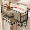 Estante de Almacenamiento para Mesita de Noche, Artefacto para Dormitorio Universitario, Cesta Colgante para Cama, Estante para Snacks, Estante de Almacenamiento para Artículos Varios al Lado de la Litera Superior del Dormitorio