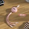 Cable de Datos Retráctil Tres en Uno de Carga Rápida de Fábrica con Almacenamiento Logo de Regalo Cable de Carga para Teléfono Móvil