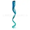 Pieza de Peluca Extensiones de Cabello con Clip Europeas y Americanas Cabello Largo Rizado Extensiones de Cabello de Colores Fibra Química Peluca de Cabello Rizado de Una Pieza Dropshipping