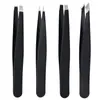 Pinzas para Cejas de Acero Inoxidable Nilan, Herramienta para Depilar Barba, Herramienta de Belleza para Dar Forma a las Cejas de Mujer, Pinzas Anguladas, Pinza para Cejas