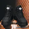 Botas de Hombre Botas Martin para Exteriores Estilo Británico para Hombre Botas de Trabajo Otoño e Invierno 2026 Estilo Nuevo Superficie de Cuero Botas de Motocicleta Casuales para Hombre