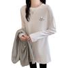 3114# camiseta de manga larga mujer (toma real)(100 otros)