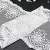 Tanglong Renda Elástica Branca Estilo Francês Onda Dupla Floral Acabamento 23cm Vestido Vestido de Casamento Lingerie Acessórios de Renda
