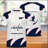 Transfronterizo 2024 explosiones AliExpress wish Amazon nuevo impresión digital 3D NHL playera tipo polo corta comercio exterior