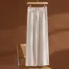 Pantalones de Punto Suave Pegajoso Patchwork Engrosado de Lana Pierna Ancha Elásticos en Cuatro Direcciones Cintura Alta Rectos Casuales Perforados Cuadros Mujer