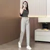 Calça Casual Slim Fit Primavera/Verão Novo Estilo Tendência Versátil Cintura Alta Solta Afinando Calça Harem