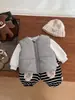 Chaleco de Algodón de Moda Genial para Niños Otoño e Invierno Elegante Chaleco Grueso en Capas para Bebé Chaleco sin Mangas Cálido Versátil para Bebés