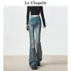 Jeans Wide Leg de Cintura Alta Vintage para Mulheres, Tendência Versátil Primavera e Outono 2025 Novos Calças Bootcut Slim