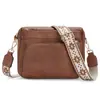 Bolso Bandolera en Stock, Bolso Cuadrado, Bolso de Hombro, Cartera, Superventas Transfronterizos en Europa y América, Bloques de Color, Multifuncional, Cremallera, Correa de Hombro Ajustable