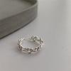 Anillo de Nudo Trenzado Corazón Estilo Coreano Personalidad Viajero para Mujer, Anillo Abierto Elegante Vintage Hueco Corazón de Melocotón Dedo Índice Tendencia